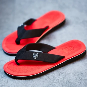Summer Men Flip Flops Casual Beach Sandals Non-Slip Flat Shoes Outdoor Slippers Home Bathing Shoes For Men Women Outdoor Slides 1