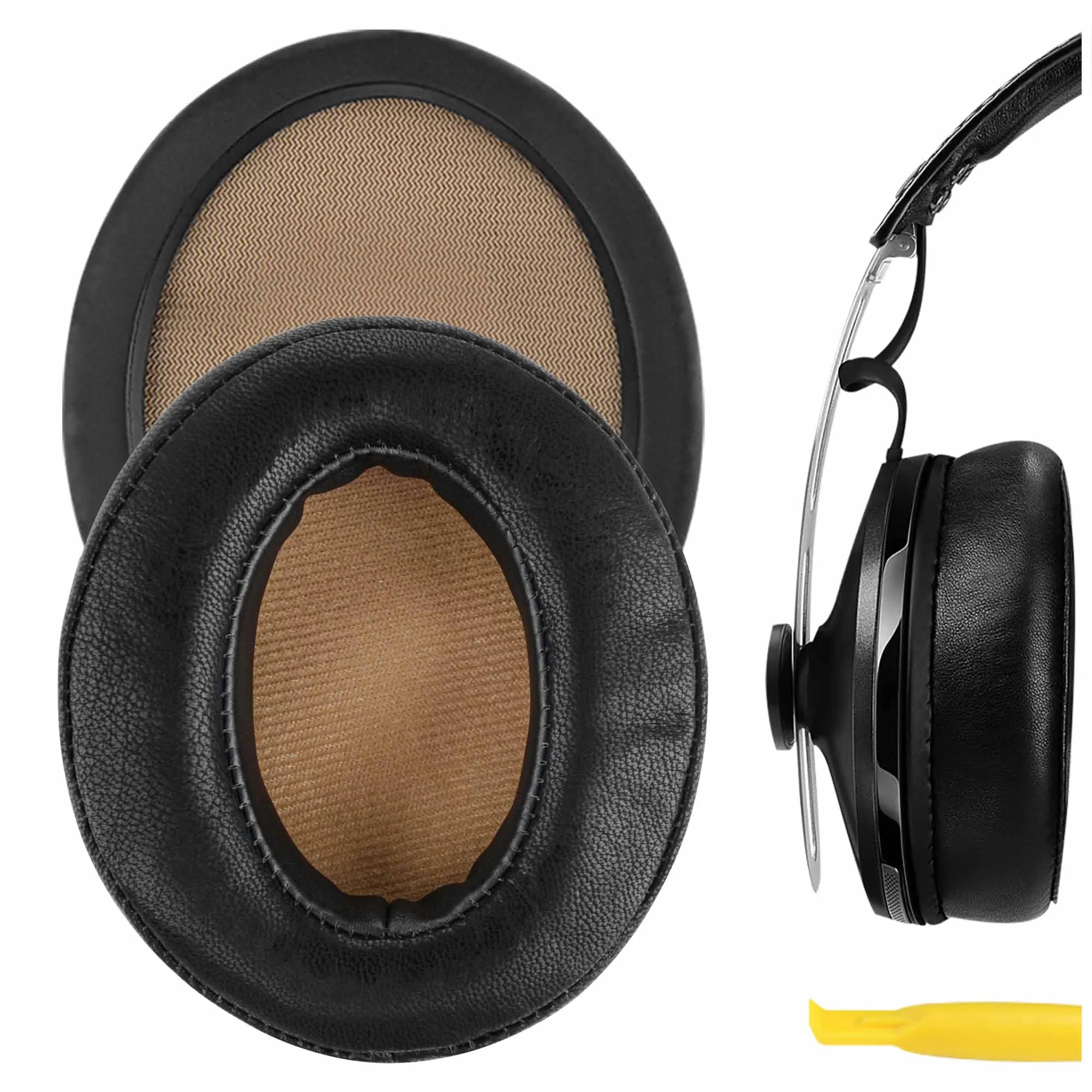 Geekria Auricolari Per Sennheiser Momentum 2.0 Cuffie Di Ricambio Over-Ear Cuscinetti Per Le Orecchie In Pelle Proteica Cuscini Di Copertura Paraorecc