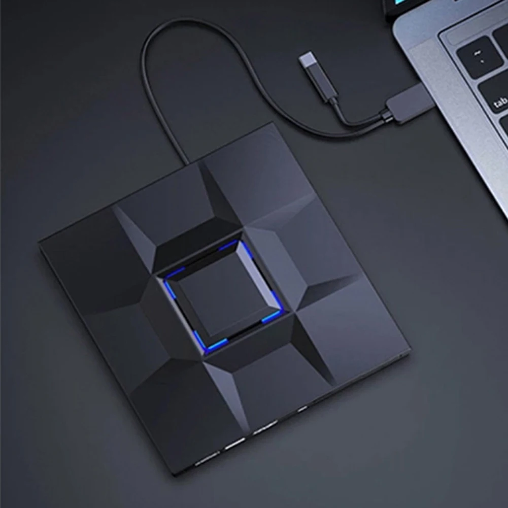 노트북 데스크탑용 광학 디스크 드라이브, CD-RW 외장 CD, DVD 드라이브, USB 3.0 C 타입, 휴대용 CD, DVD 버너, CD 리더 리라이터