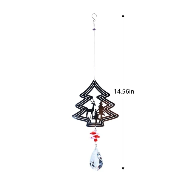 2022 Új Kristálykert Napsütő Pillangó Kolibri Dragonfly Bagoly Karácsonyfa Függő Medál Dísz Szél Harangja - Image 6