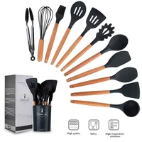 12PCS Silicone Kitchenware Non-Stick Cookware Kitchen Utensils 1