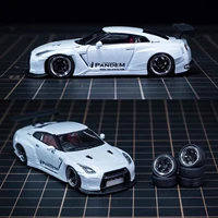Microkiom 11.2mm 1/64 Car Model GT Series Modified wheel belt Metal shaft injection wheel Disc brake  (larger size) 2