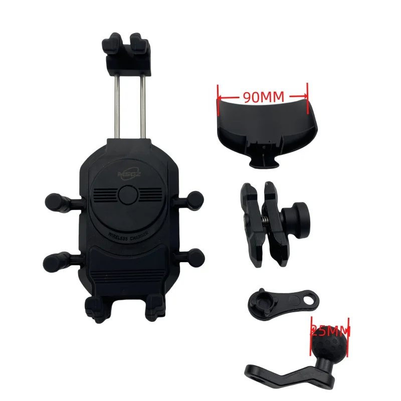 Motorcycle mobile phone holder Motorcycle shockproof mobile phone holder 360-degree rotating electric bicycle holde