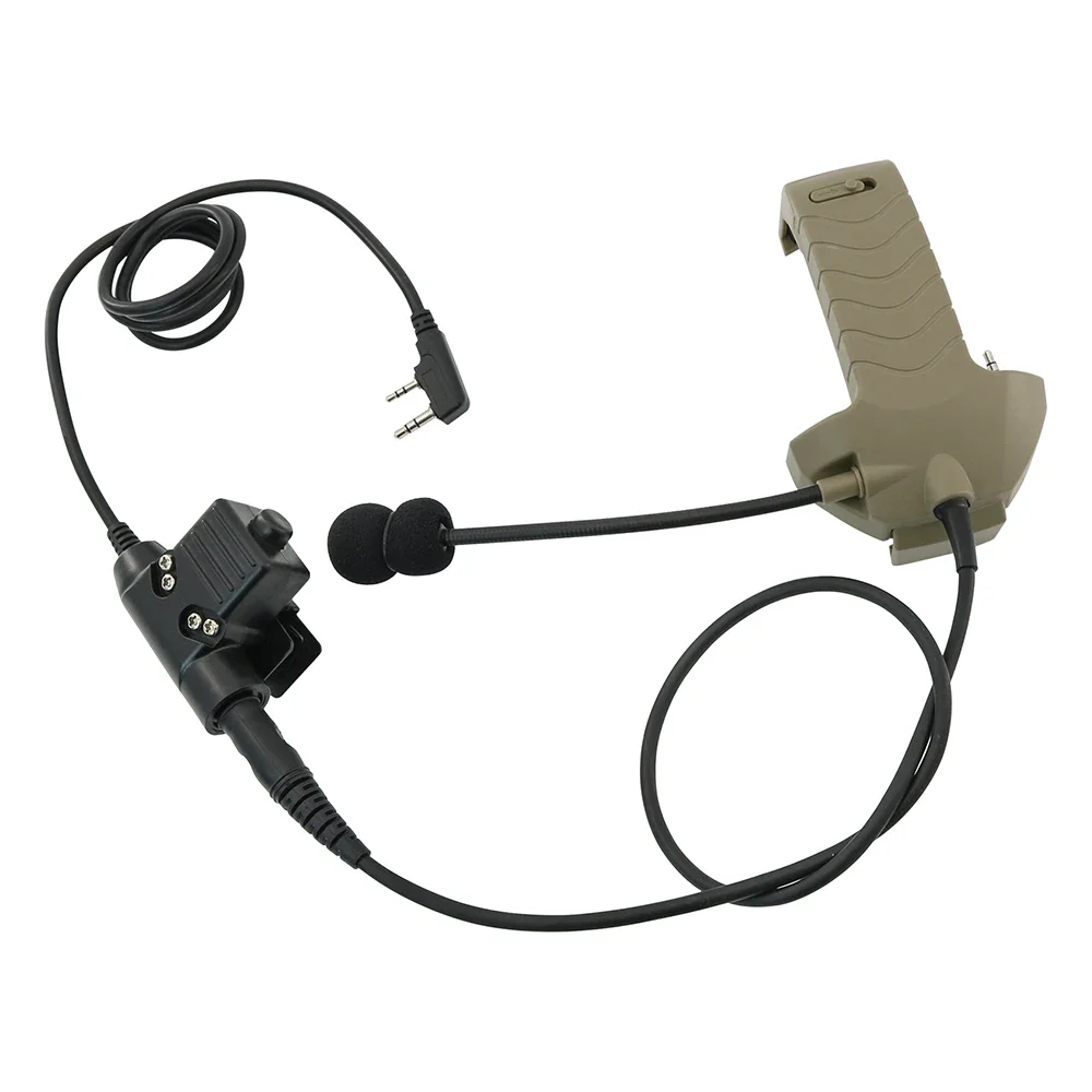 Casque Micro Gorge Tactique - Compatible Baofeng Avec PTT U94