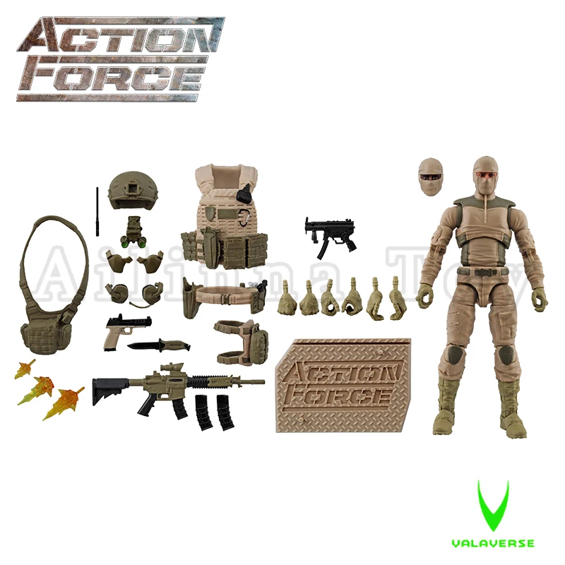 ValaverseActionForce1126inchesActionFigureDesertWarfareGear
