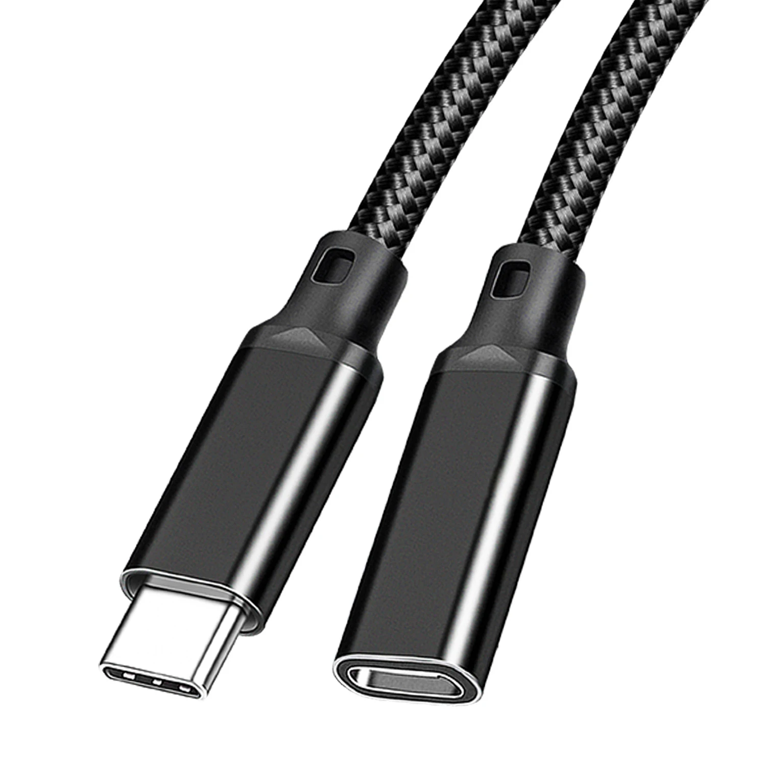 0.2M 0.3M 0.5M 1M 2M 3M 5M 100W 10Gbps USB 3.2 Gen2 Type-C 남성-USB-C 여성 데이터 동기화 충전 코드 4k 60Hz 연장 케이블