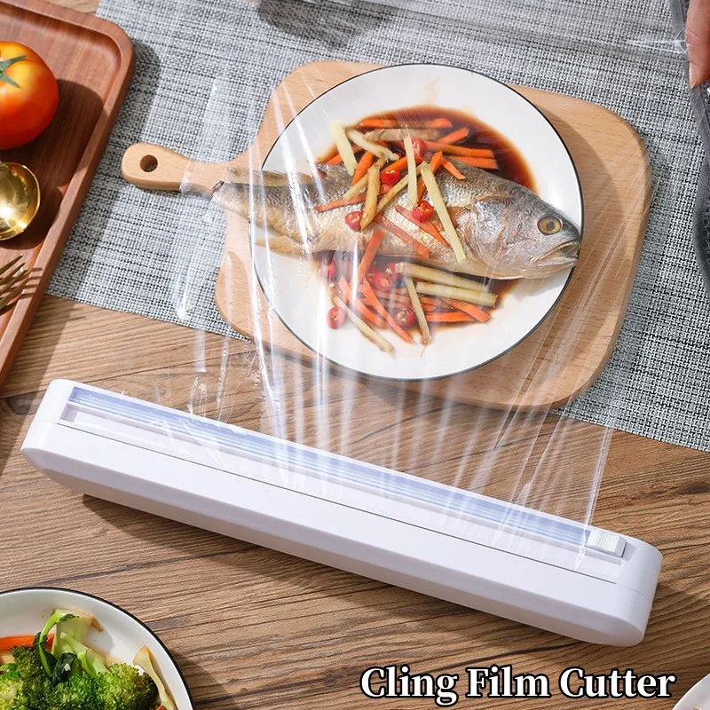 Kitchen Supplies Tools Suction Cups Plastic Film Cutters Household Dividers Storage Cutting Boxes Kitchen Film Cutting Machine plastic wrap cutter cling film cutter food film dispenser cling wrap dispenser kitchen wrap dispenser plastic wrap dispenser