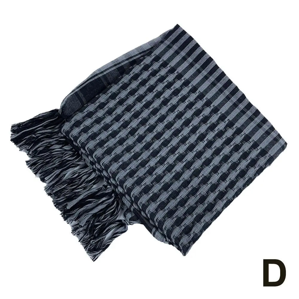 Arabischer taktischer Schal, militärischer Wüstenschal, Shemagh Keffiyeh, winddichter Baumwollschal, kariertes Wüstenkopftuch für Outdoor-Sportarten – Detail 23