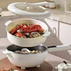 4.5L Smart Electric Wok Multi-function Electric Pot Reservation Steamer Non-stick Fry Pan Large Capacity Electric Hot Pot 220V 1