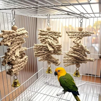 Corn Husk Bird Toy 1