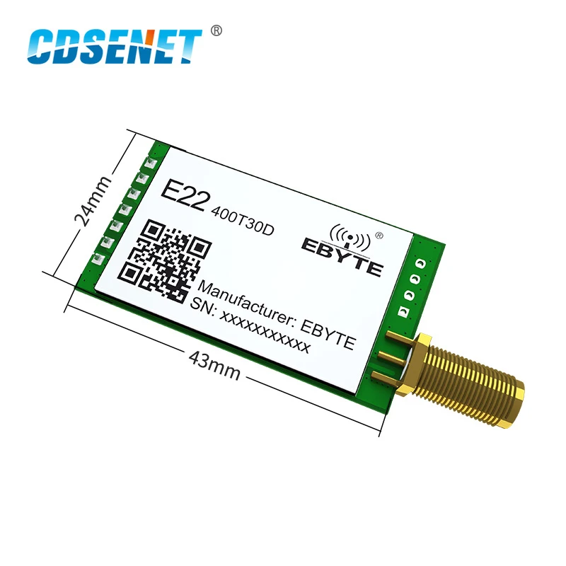 Wireless Module for LoRa 433MHz 470MHz 490MHz CDSENET E22-400T30D 30dBm 10km UART RF Chip Transceiver Receiver Transmiter