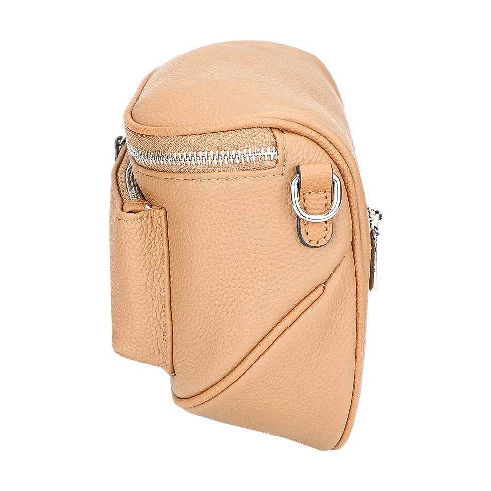 URBAN MASTER Genuine Leather Saddle Bags, Large Capacity Crossbody Bag, Trendy Retro Solid Color Shoulder Purse For Women 1646