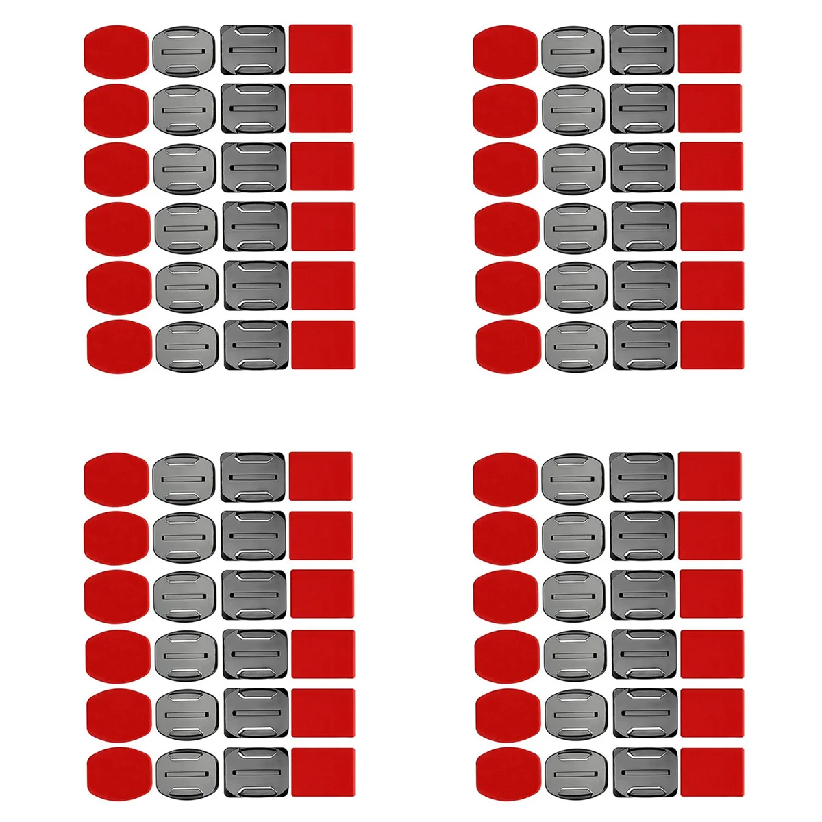 Set Di Accessori Per Casco Supporti Per Superfici 48X + Adesivi Adesivi 48X Adesivi Per Gopro Hero 7/6/5/4/3 +/3 Hero Session