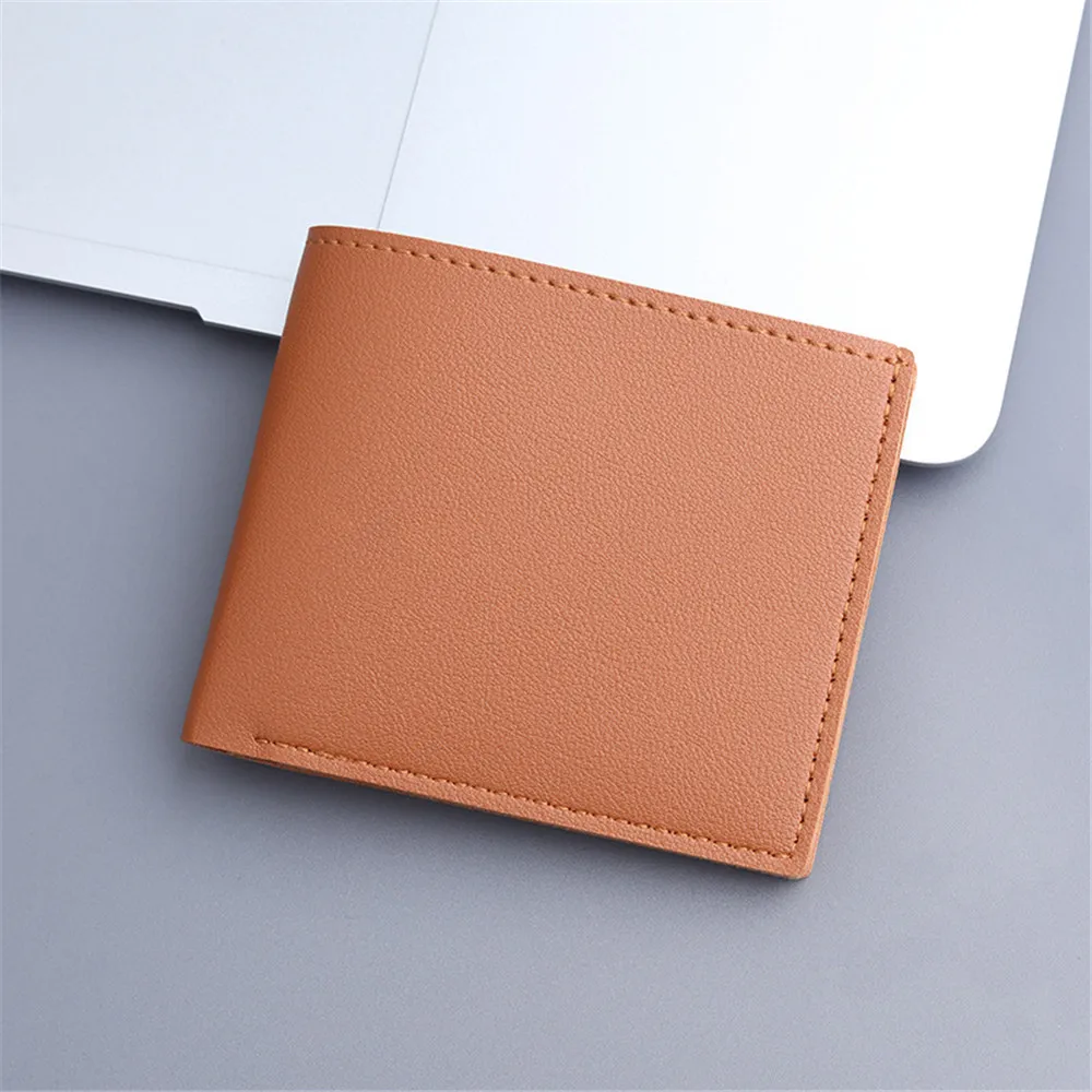 yushe Anime Wallet Slim Front Pocket Short Pattern PU Purse Bifold Card  Holder For Men Students (#2 Red cloud)