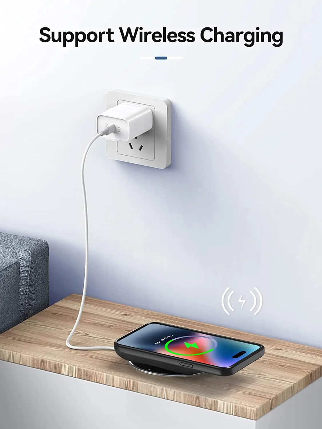 NEWDERY-배터리 케이스, Qi 무선 충전, 아이폰 14, 프로 맥스, 10000mAh, 아이폰 14, 13/12 프로 맥스 14 플러스용