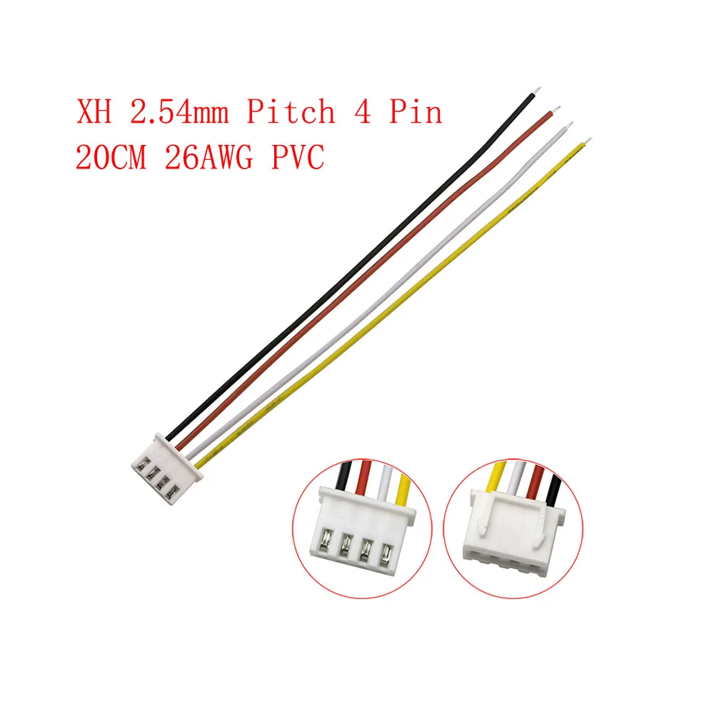 20 Sets JST XH2.54 3Pin Draad Kabel Plug Connector, XH 2.54mm Pitch 3Pins Mannelijke Vrouwelijke met 20cm Draad 26AWG