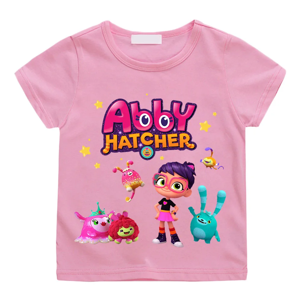 

Abby Hatcher Print T-shirt Boys and Girls Cotton Short Sleeve Tee-shirt High Quality Casual Summer Tshirts Children Cartoon Tops