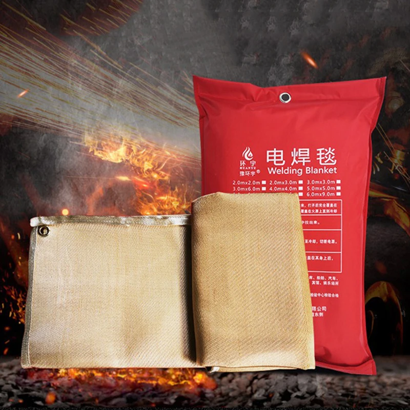 Fiberglass Welding Protective Blanket Fire Rescue Blanket Quick Fire Extinguishing Retardant General Size 2 M X 2 M