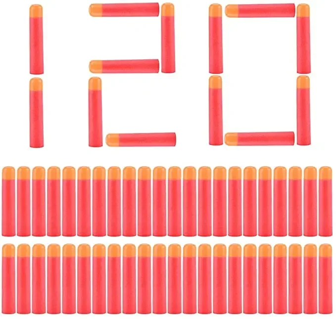 120-Pack Foam Blaster Refill Darts - 9.5cm Bullets