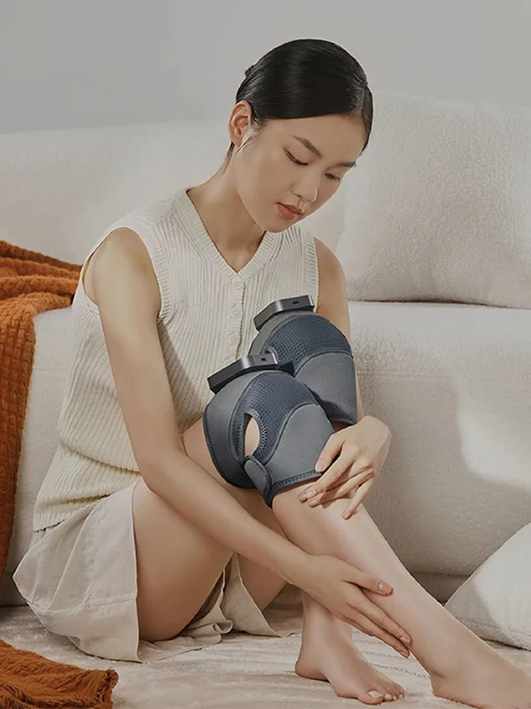 Electric Heating Therapy Knee Vibration Massager Leg Joint Physiotherapy Elbow Warm Wrap Arthritis Pain Relief Knee Pad Massage