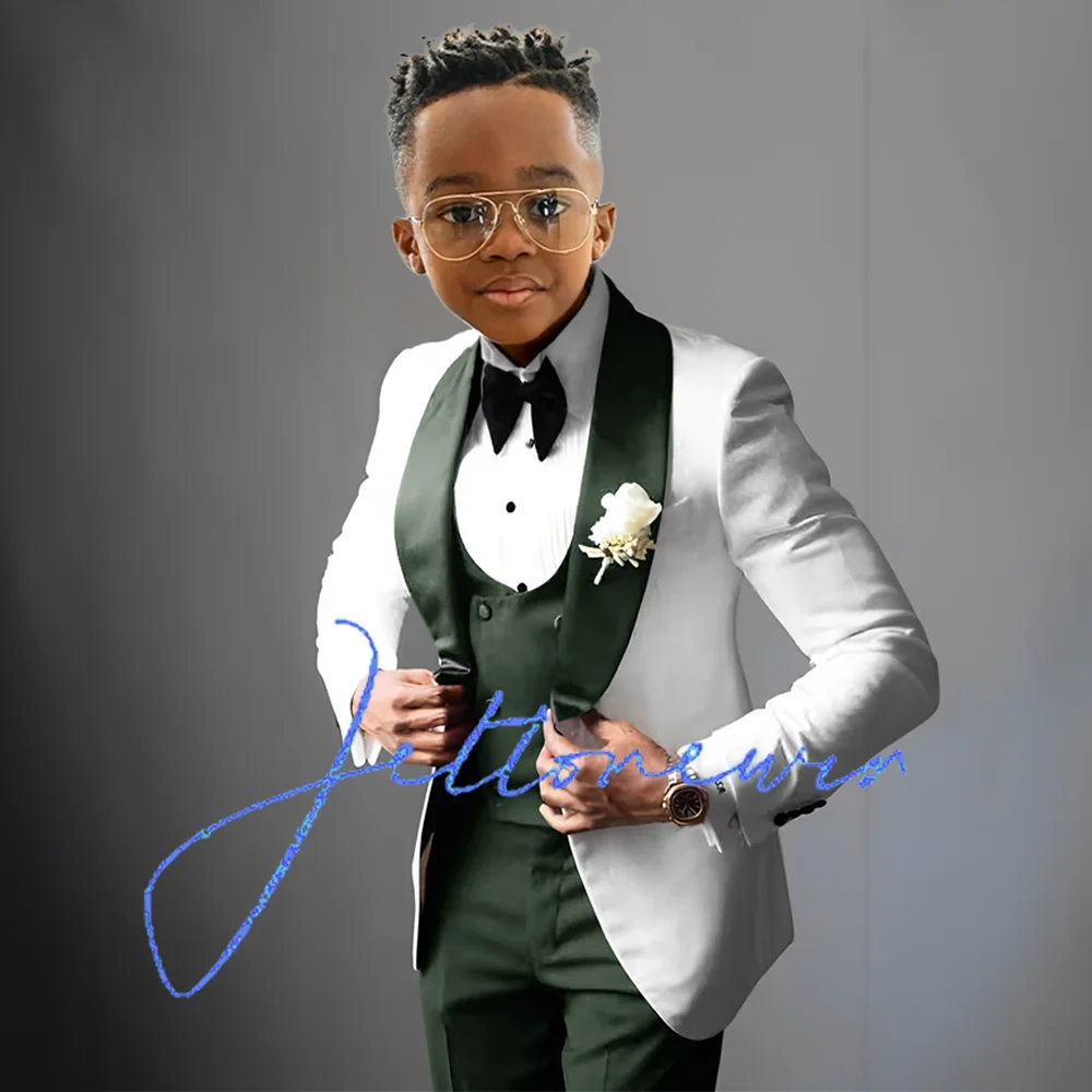 Boys Formal Suit Set Wedding Tuxedo 2-16 years