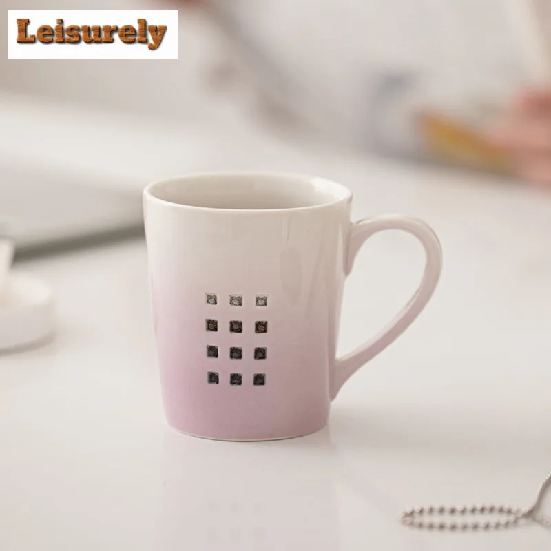 200ml Palace Style Gradient Mug Traditional Coffee Cup Mug With Plate Tea Making Office Water Cup Tea Services Gift Supplies