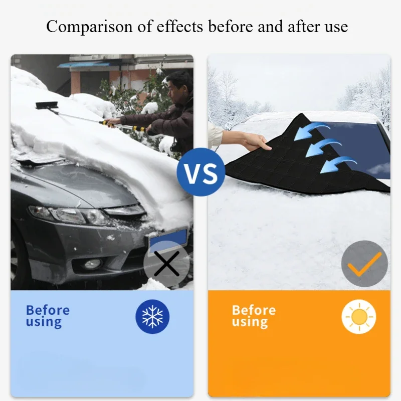 Copertura per auto a 5 strati Tenda da sole per neve grandine dalla polvere protettiva Protezione esterna impermeabile Proteggi coperture protettive per esterni anti UV - immagine 6