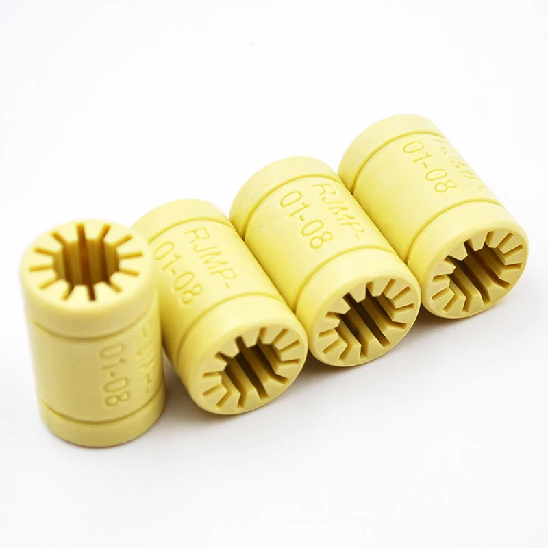 고체 폴리머 RJMP-01-08 리니어 베어링 8*16*25mm 플라스틱 베어링 8mm 3D 프린터 부품 프루사 멘델 DIY용