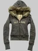 Y2K Goth Fur Collar Hooded Zipper Jacket Harajuku Letter Graphic Embroidery Slim Hoodie Autumn Winter Hot Girl Jacket Sweatshirt 1
