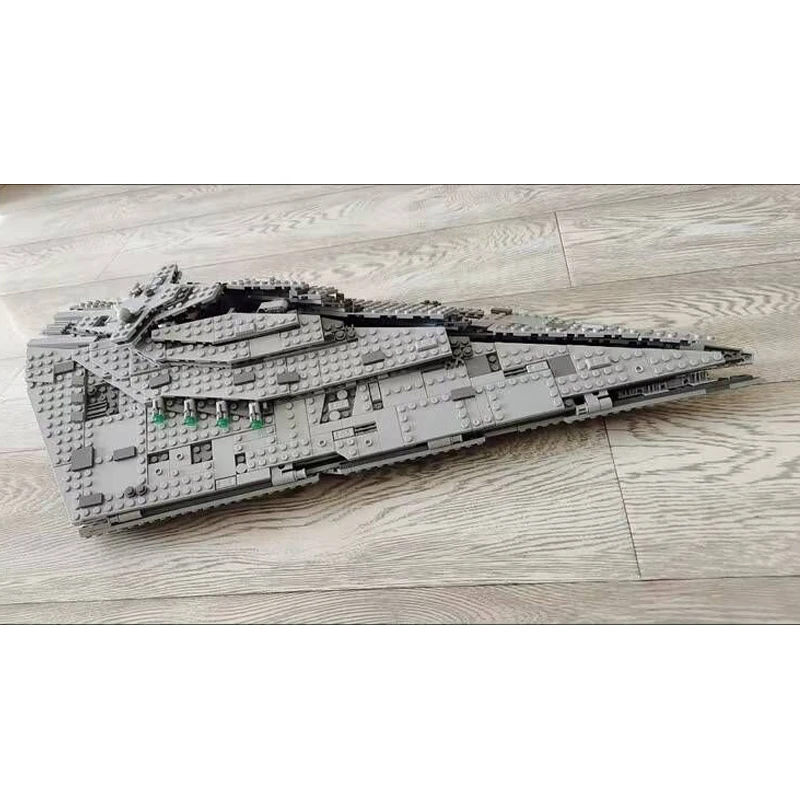 

First Order Destroyer Costruzion Model moc Building Blocks with Figures Compatible with 75190 Star Plan DIY Bricks Toys 1400pcs