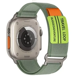 Premium Trail Loop Strap for Apple Watch - Durable Outdoor Band Replacement (Green new)
