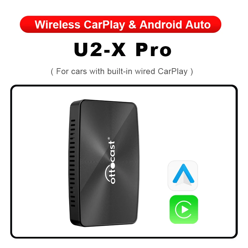 New U2-X Pro Wireless Android Auto/CarPlay 2 in 1 Adapter