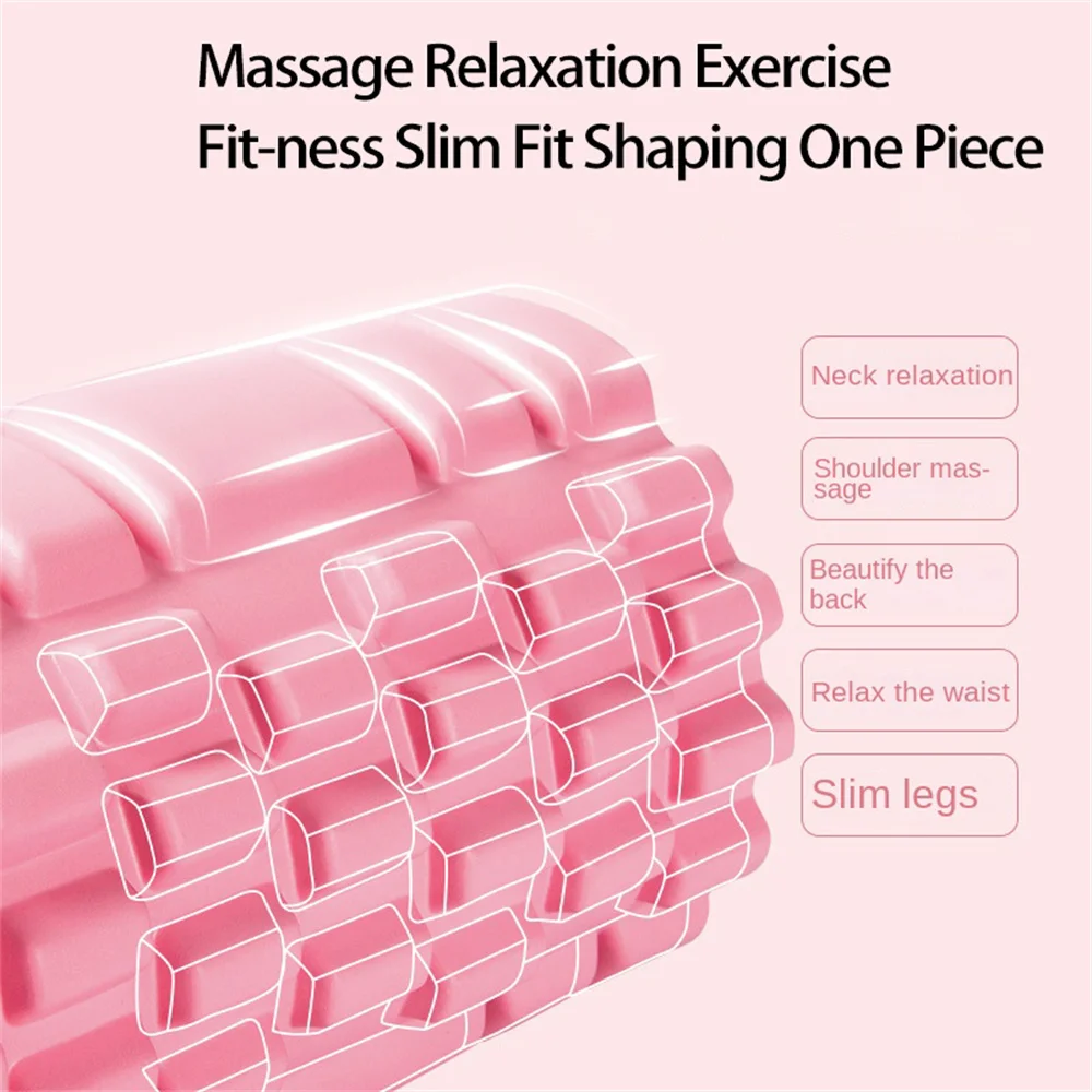 Yoga Brick 25.5cm Yoga Column Gym Fitness Pilates Foam Roller Exercise Back Massage Roller Home Fitness Equipment