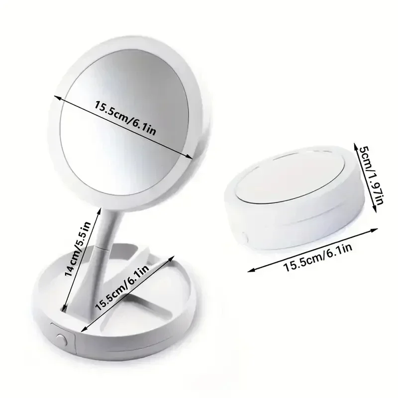 LED Double-Sided Makeup Mirror 5