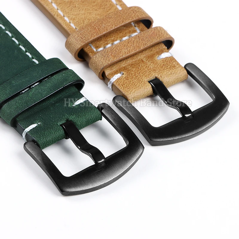 Elegant Leather Quick Release Watch Band - Versatile Fit & Sporty Design