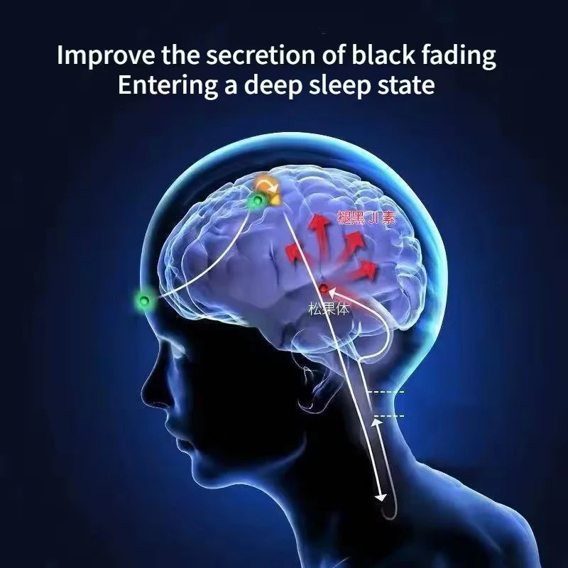 Electric Head Massager Headache and Migraine Relief Brain Stimulator Therapy Machine Migraine Insomnia Release Relax Sleep Care