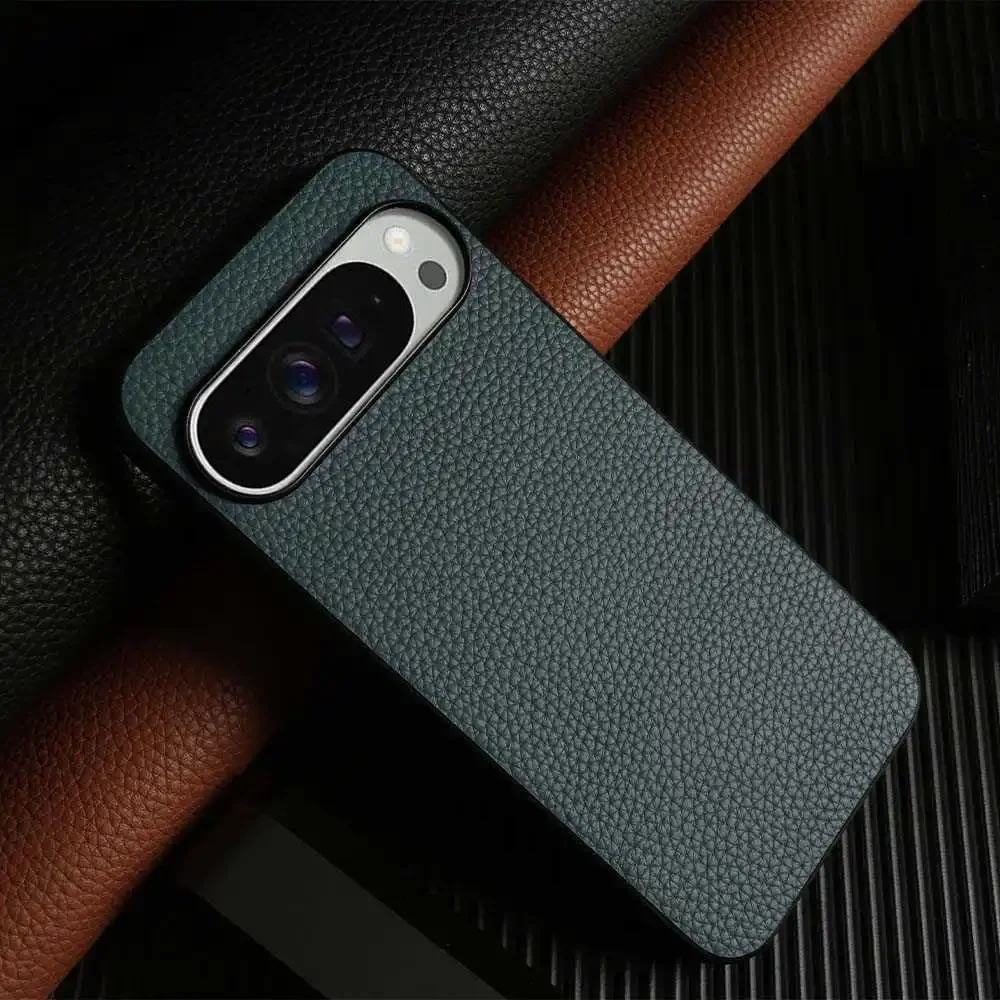 Premium Cowhide Leather Phone Case - Luxury Shockproof Full Protection Back Cover