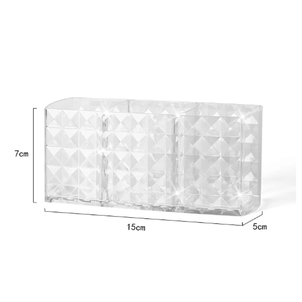 Makeup Organizer 1PC Cosmetic Brush Organizer 3 Compartments Organizer Hair Decoration Pencil Holder Home Decoration Study Room