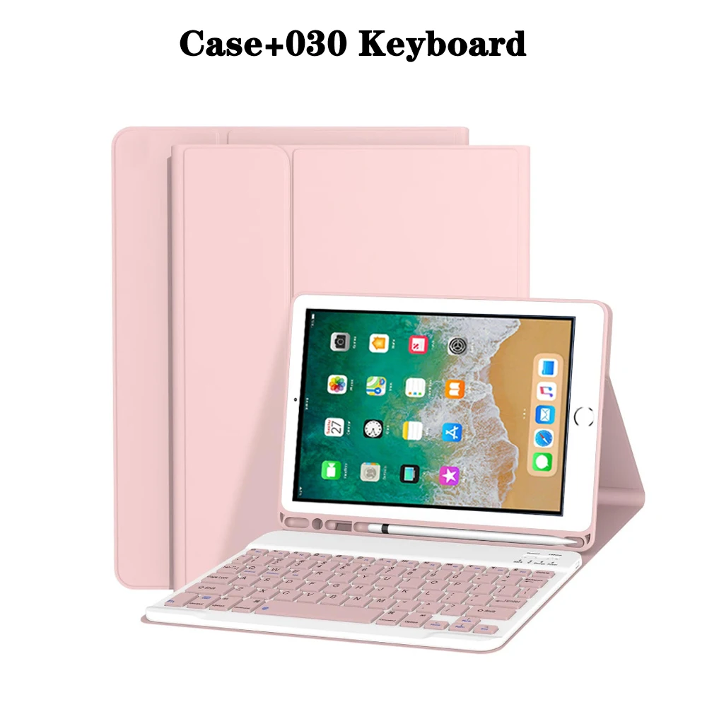 Premium Tablet Case with Detachable Keyboard and Pencil Holder, 9.7 Inch