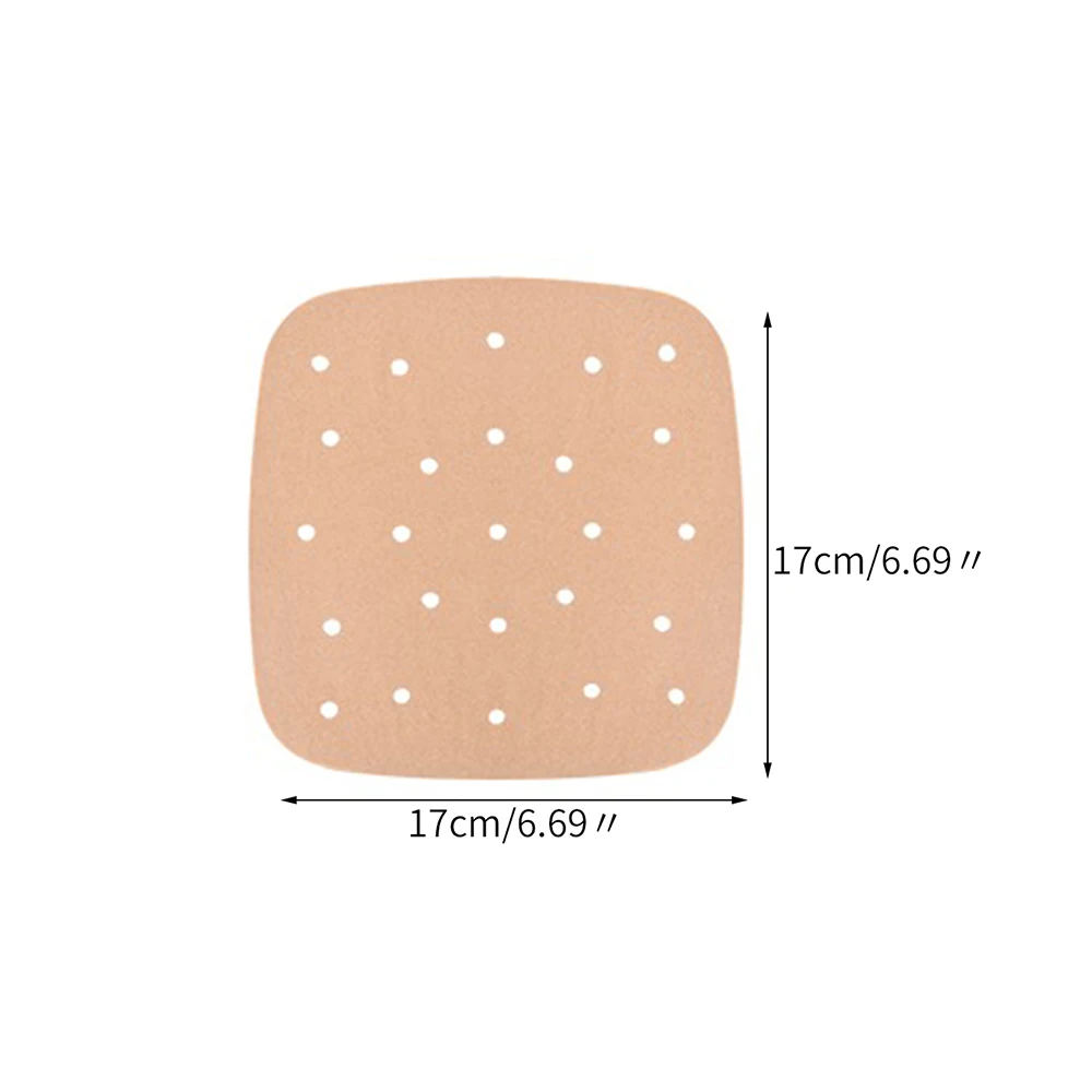 50-Pack Disposable Non-Stick Square Parchment Papers