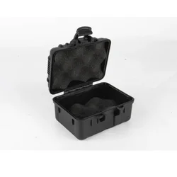 Compact Moisture - Proof Storage Toolbox with Protective Padding (Black)