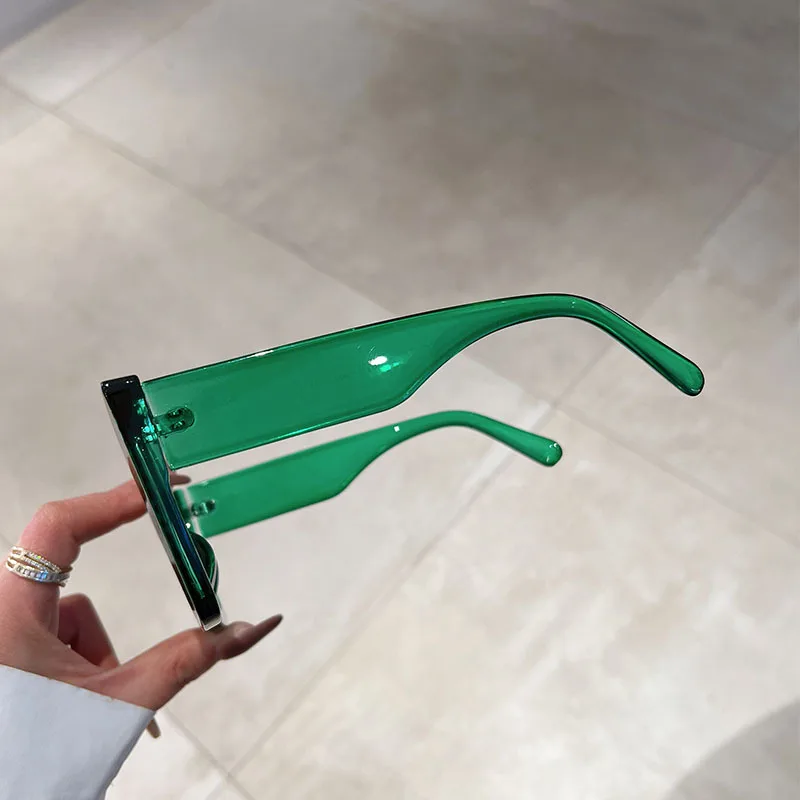 Neue einfache Katzenauge Voll rahmen Sonnenbrillen trend ige Mode bunte weibliche Hip-Hop-Brillen beliebte Marke Designer Dame UV400 Sonnenbrille – Detail 7