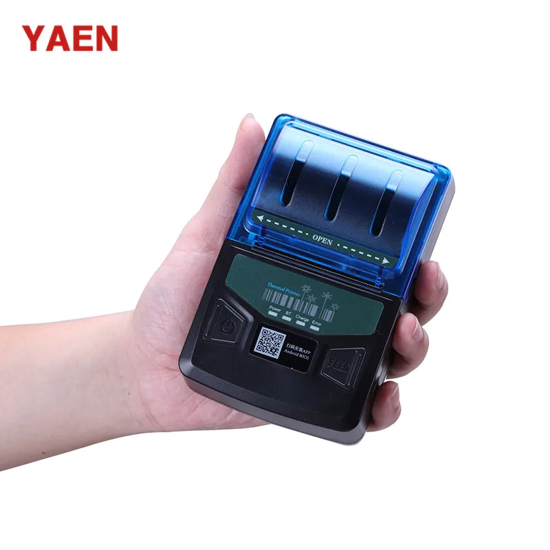 YAEN 소형 휴대용 공장가 58mm 핸드헬드 블루투스 감열 라벨 프린터 MP58C2-L