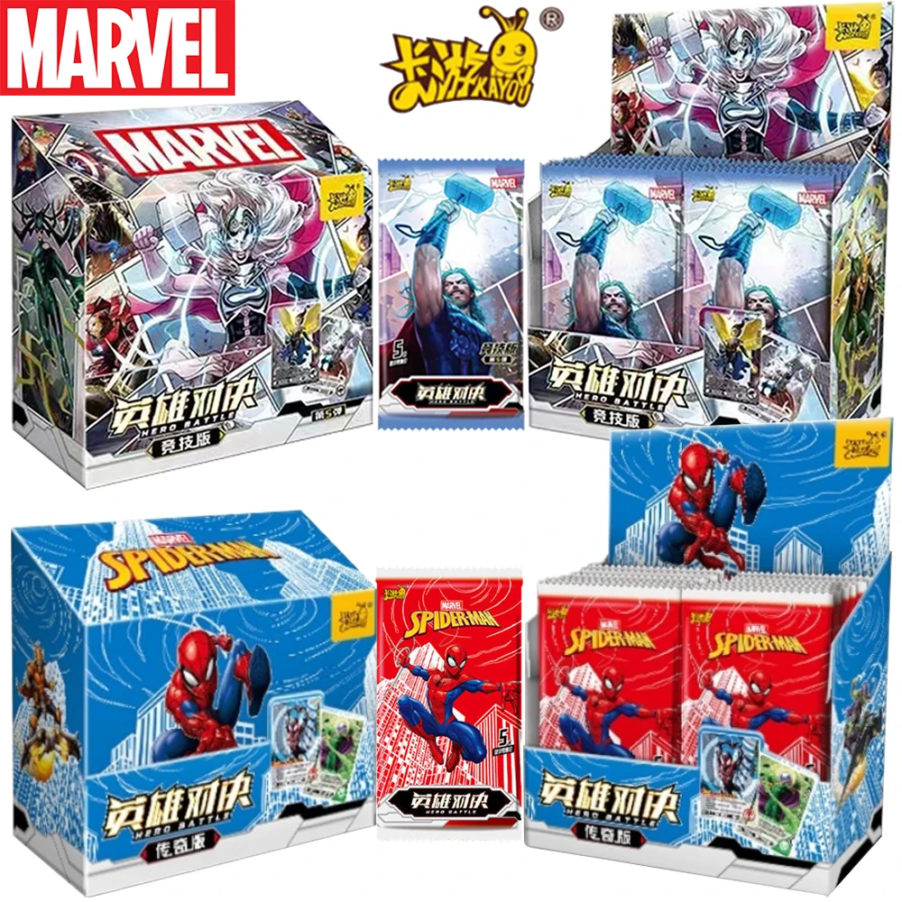 Marvel Thor 'S Hamer Godin Thunder Battle Kaart Voor Kids Gift Spiderman Thanos Iron Man Anime Collectible Flash Card Tafel speelgoed