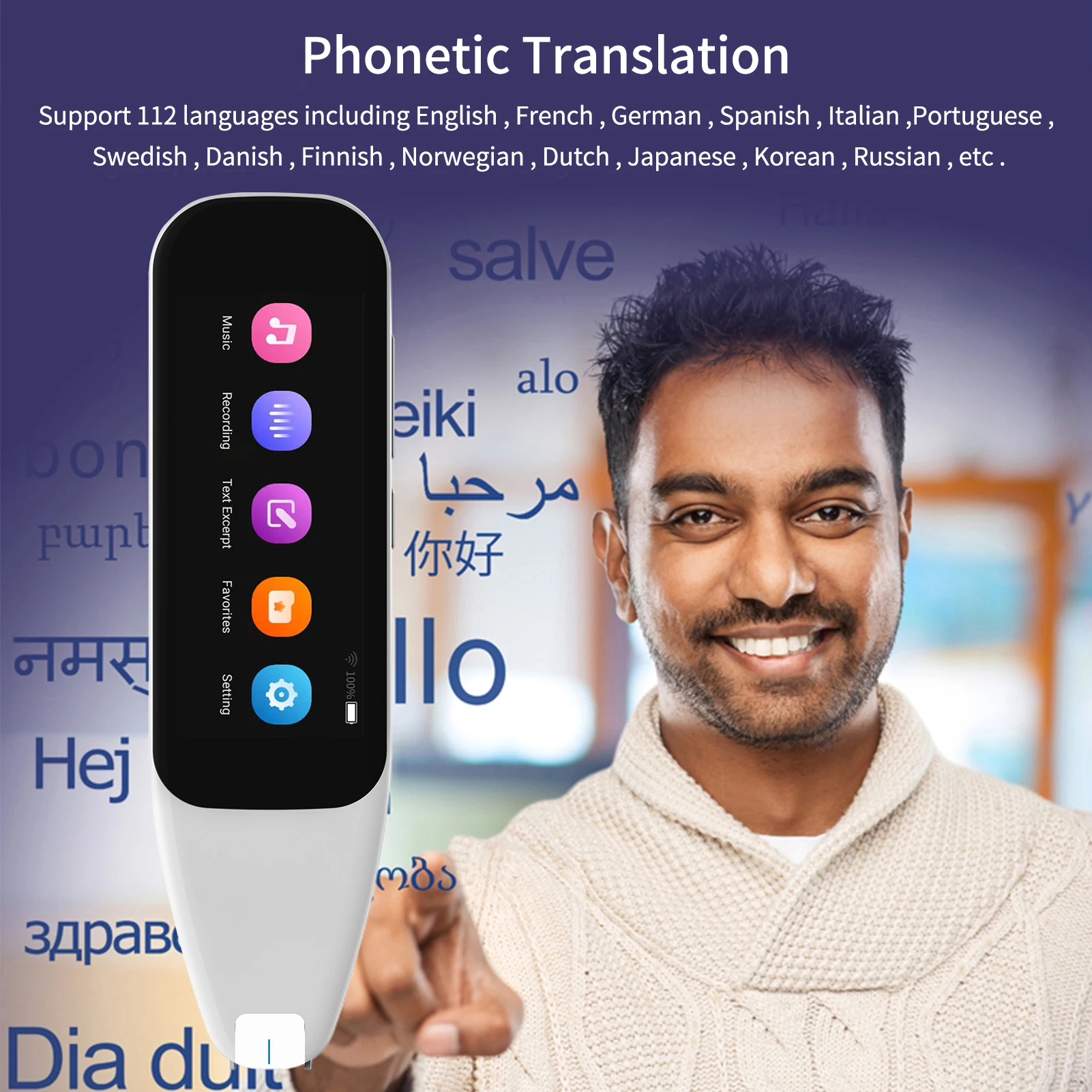 スマートボイススキャン,多機能翻訳,リアルタイム測定,ビジネス,旅行