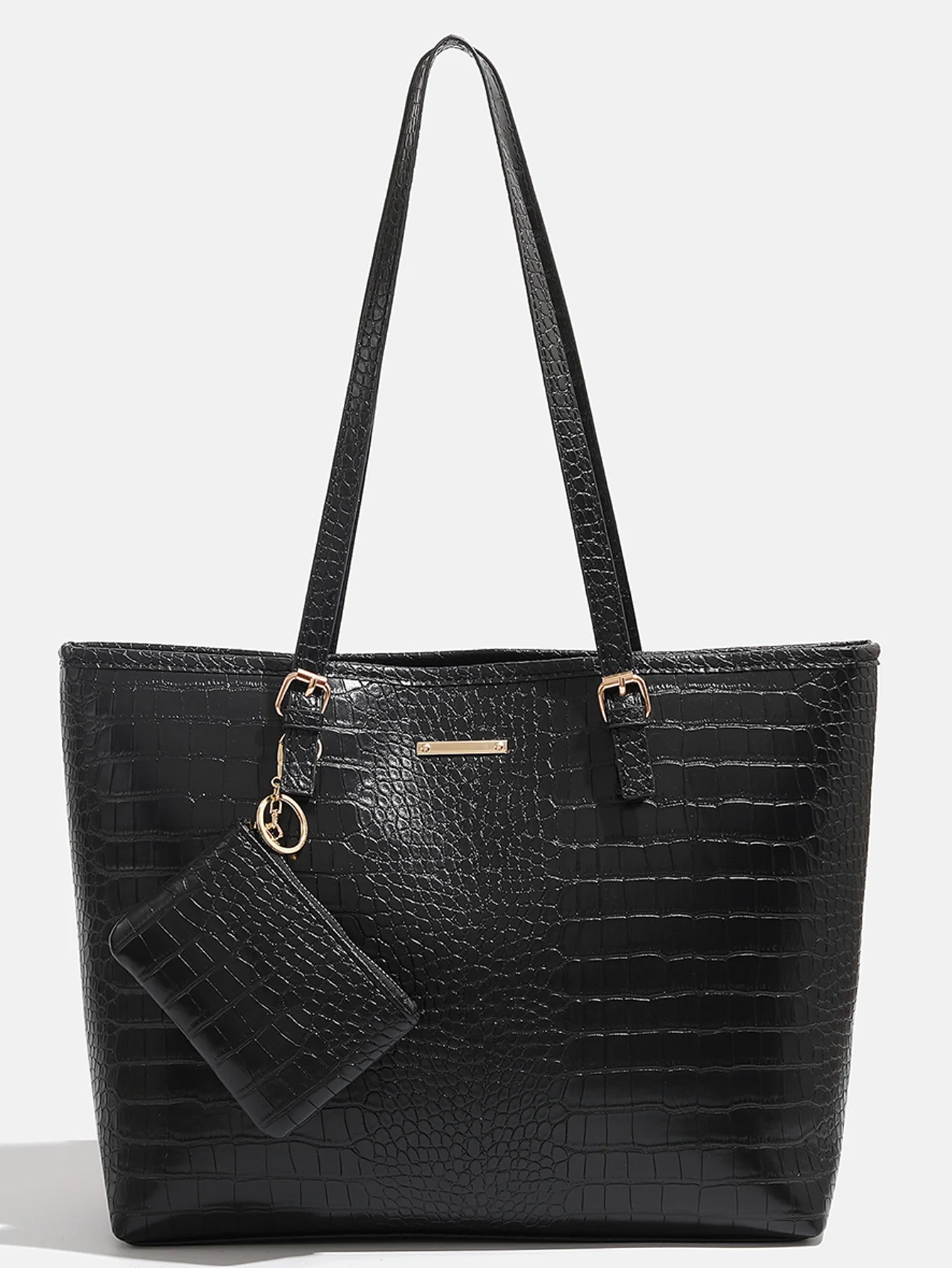 2024 Premium Handbag with Crocodile Pattern Commuting Shoulder Bag Large Capacity Tote Bag Fashion Women's Bag 1