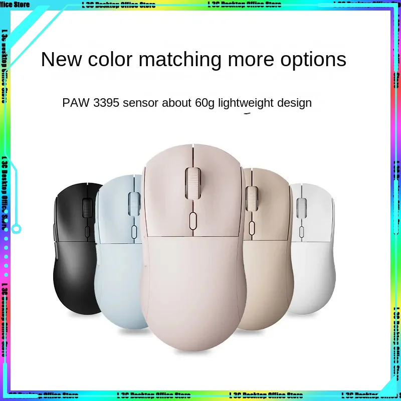 

Ajazz Aj199 2.4g Wireless Wired Mouse Gamer Dual Mode Paw3395 Sensor Low Delay Gaming Mouse 24600dpi Laptop Gamer Moba E-sports