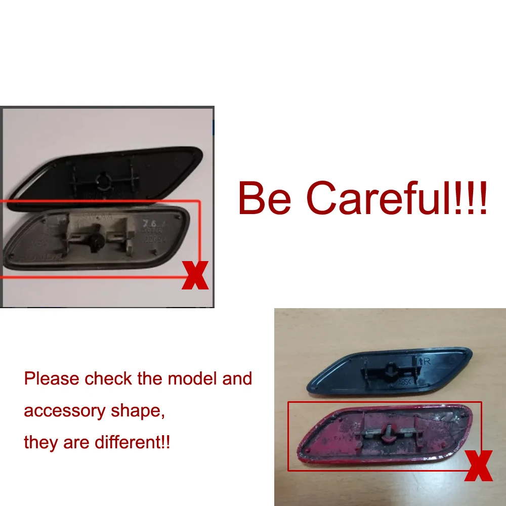 프론트 범퍼 헤드라이트 와셔 스프레이 클리닝 액추에이터 커버 캡 뚜껑, 혼다 CR-V MK3 2010 2011 2012