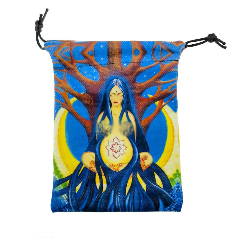 10-teilige Tarot-Karten-Aufbewahrungstasche, Geschenktüte mit Kordelzug, Würfel- und Schmucktasche, Geschenk für Enthusiasten