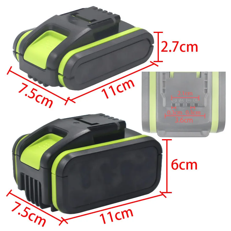 WA3551.1 리튬 이온 배터리 케이스 PCB 충전 보호 회로 기판 전압 감지 Worx 20V BMS WA3572 WA3530 WA3553 